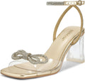 Clear Rhinestone Heels for Women - Comfortable, Sparkly 7.5cm Heel