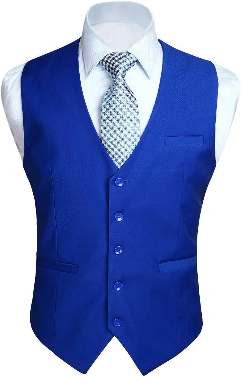 HISDERN Vest 101 Mens Slim Fit Suit Vest for Any Occasion