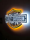 very special harley davidson led metal wall sign - Durable Steel
