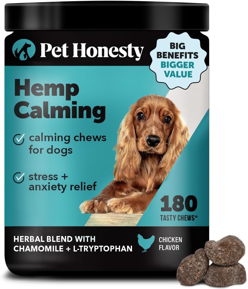 Hemp Calming Chews for Dogs - Natural Anxiety Relief Treats