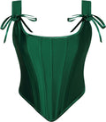 Scarlet Darkness Corset Tops for Women Renaissance Overbust Bustier