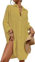 Bsubseach Womens Modern Swimsuit Cover Up Blouse Shirt