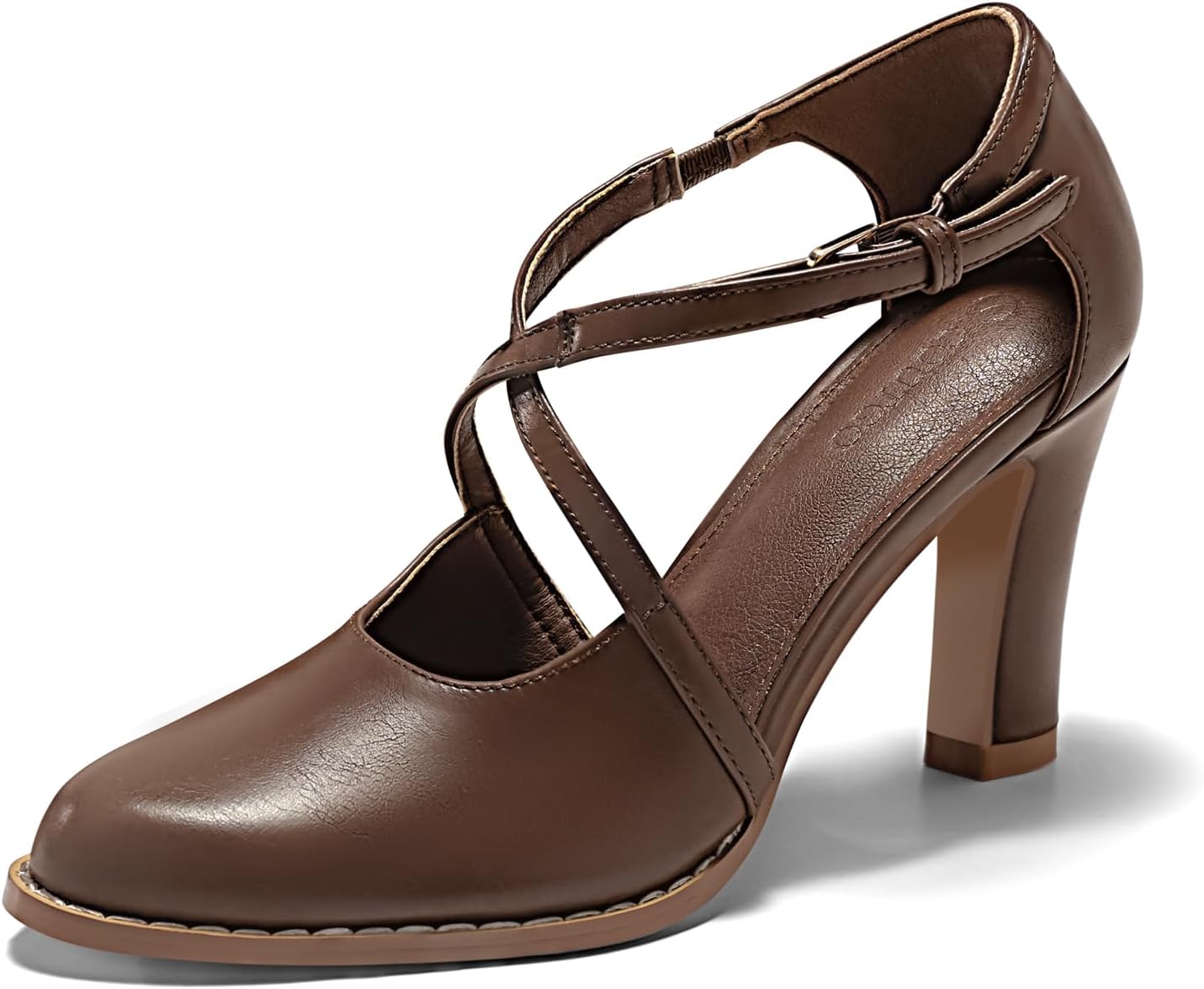 Coutgo Womens Chunky High Heels Dress Shoes for Any Occasion