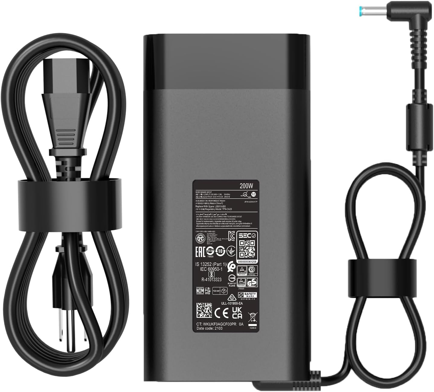 200W Laptop Charger for HP Omen, Zbook, and Pavilion Models