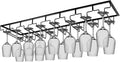 Wine Glass Rack Under Cabinet 8 Row Stemware Hanger - Space Saving