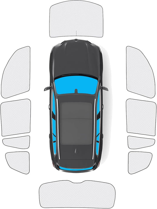 KMF 10pcs Full Window Sun Shade for BMW X3 2018-2024