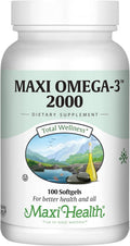 Maxi Health Omega 3 Fish Oil 2000mg - Triple Strength EPA DHA