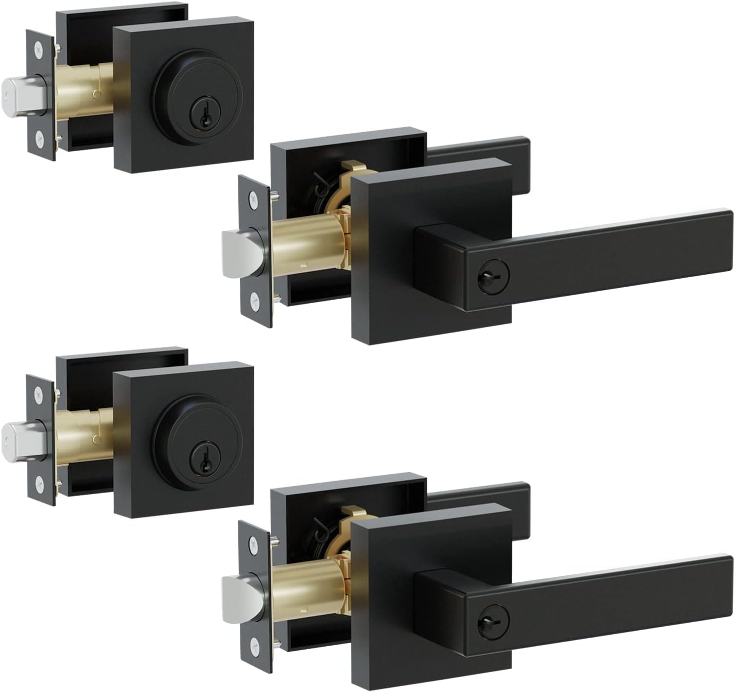 Heavy Duty Exterior Door Lock Set for Home and Office Security