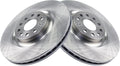 TRQ Disc Brake Rotor LH RH Kit Pair Set of 2 for Audi VW - Direct Fit