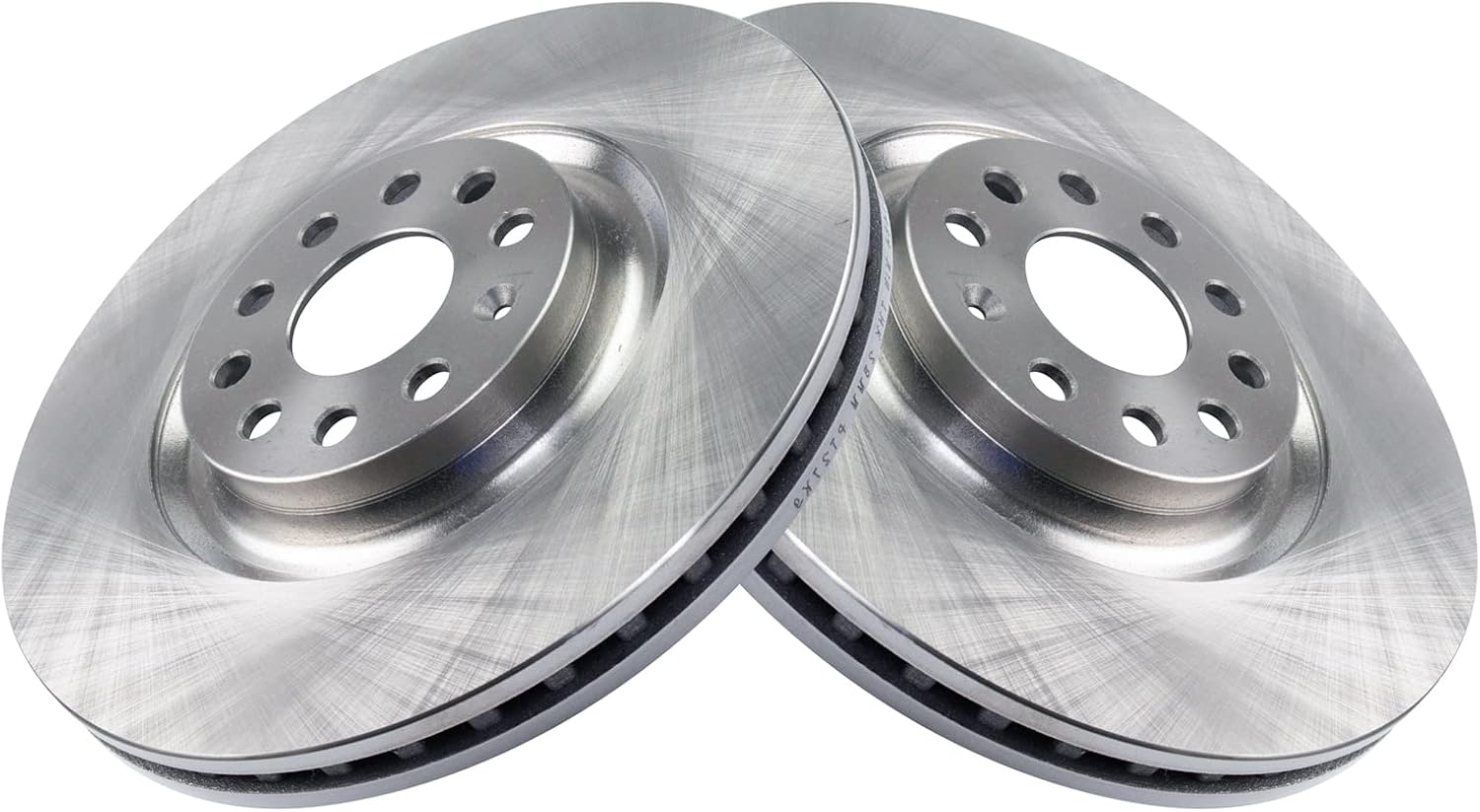 TRQ Disc Brake Rotor Kit Pair Set for Audi VW - Direct Fit