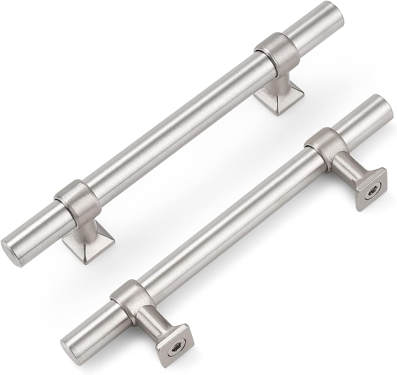 25 Pack 4in Brushed Nickel Cabinet Pulls for Elegant Home Decor