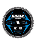 CRALY 12 in 60T Carbide Tipped Metal Cutting Blade - Thin Kerf
