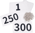 TRIWONDER Tyvek Race Bibs Numbered 1-500 - Reusable Visible Numbers