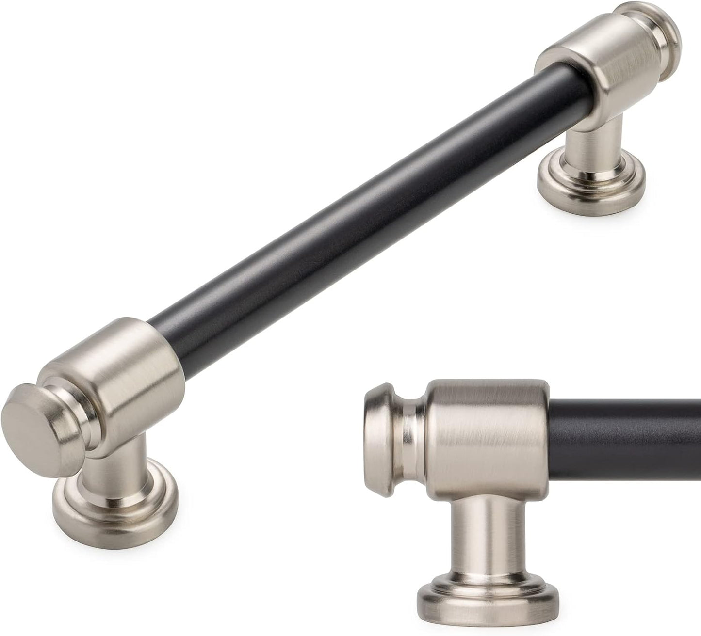 KOOFIZO 10 Pack 5 Inch Black and Nickel Cabinet Pulls Review