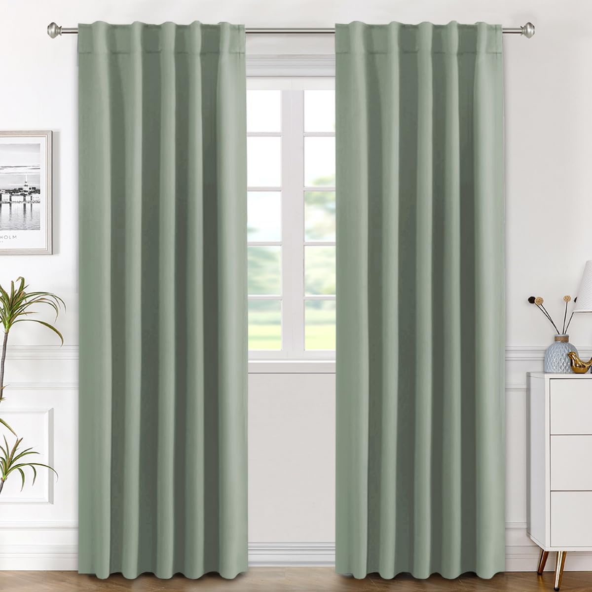 H.VERSAILTEX Blackout Curtains for Room Darkening and Insulation