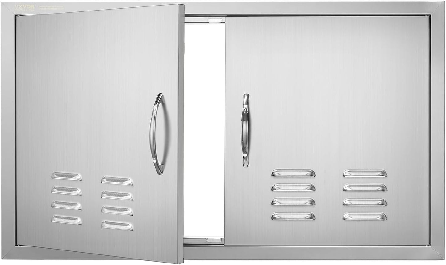 VEVOR Outdoor Kitchen BBQ Access Door - Durable Stainless Steel