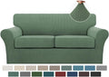 Turquoize 3 Piece Sofa Covers for 2 Cushion Sofa - Soft Stretch Fit