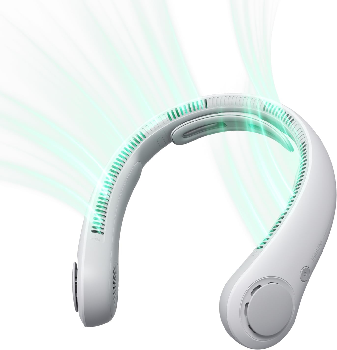 Hands-Free Neck Fan, 5 Speeds, Rechargeable - Foggy Grey