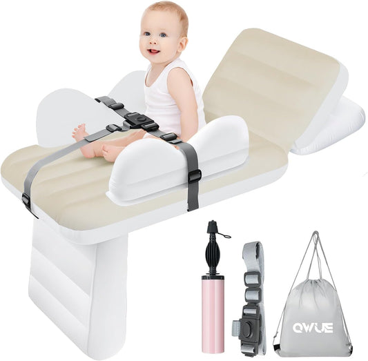 Inflatable Toddler Airplane Bed for Kids - Travel-Friendly Comfort