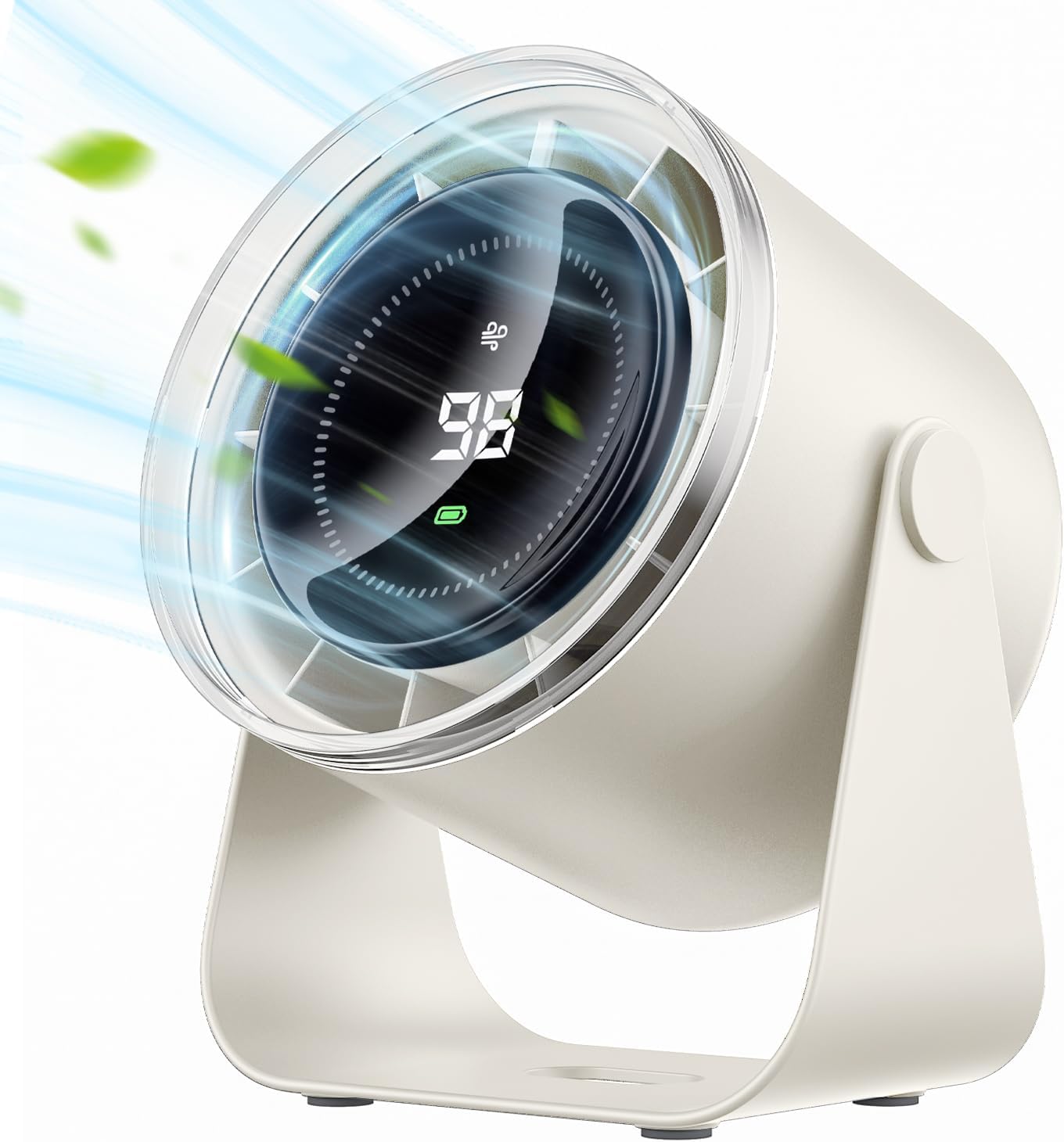 WSKEN Desk Fan with 100 Speeds for Home, Office, and Travel