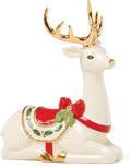 Lenox Laying Reindeer Figurine, Porcelain Holiday Decor - Elegant
