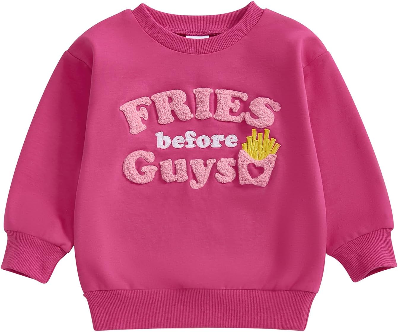 Adorable Valentines Letter Embroidery Toddler Sweatshirt