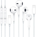 iPhone Wired Earphone 2Pack Lightning Earbuds - MFi Certified