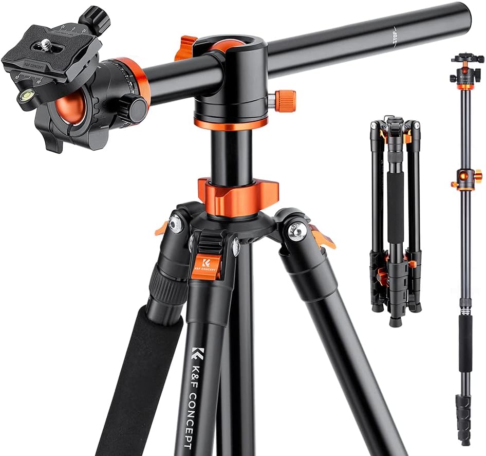 K&F Concept 73 inch Camera Tripod with 360 Degree Ball Head