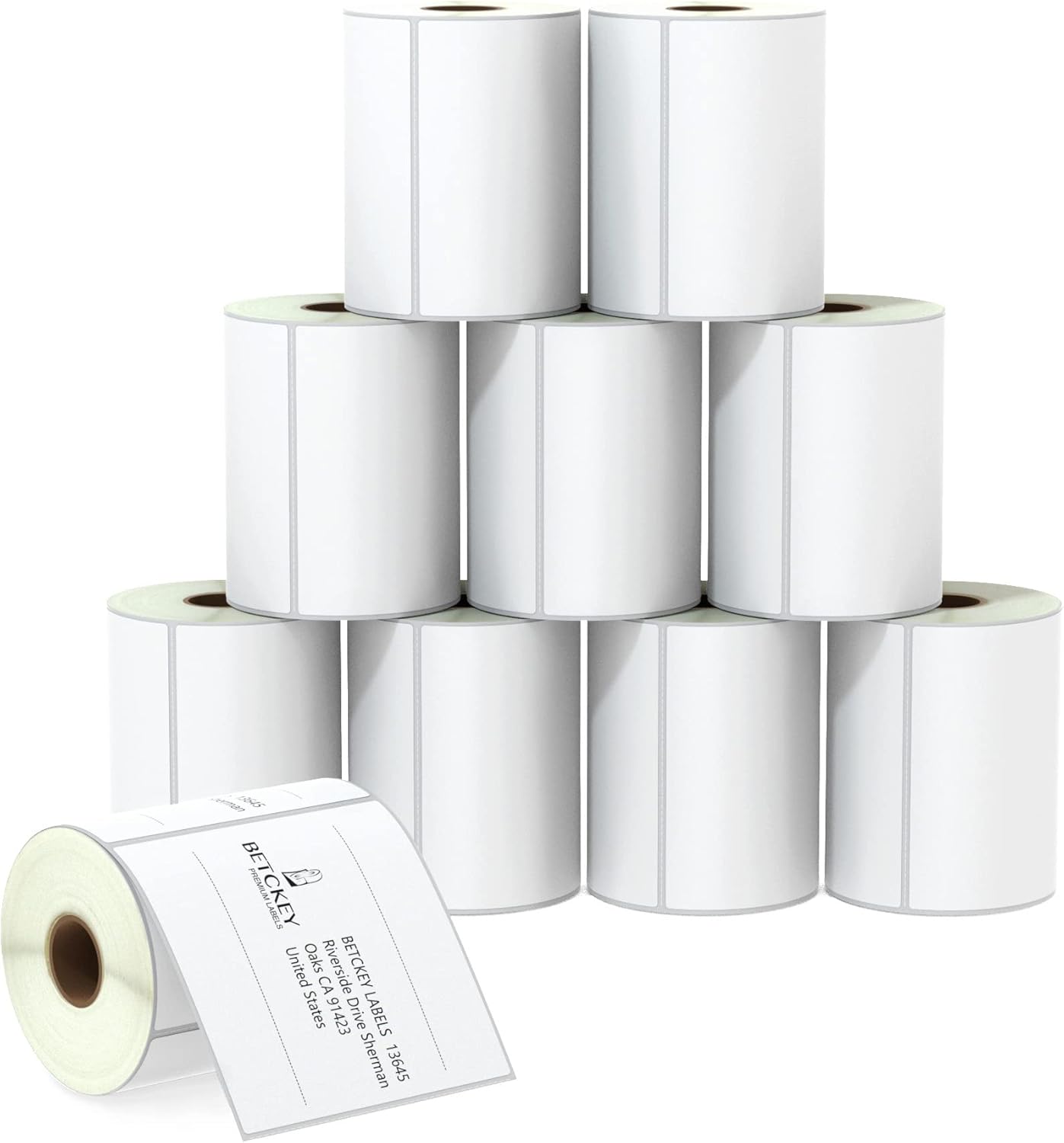 BETCKEY 4 in x 4 in Shipping Labels for Zebra & Rollo Printers