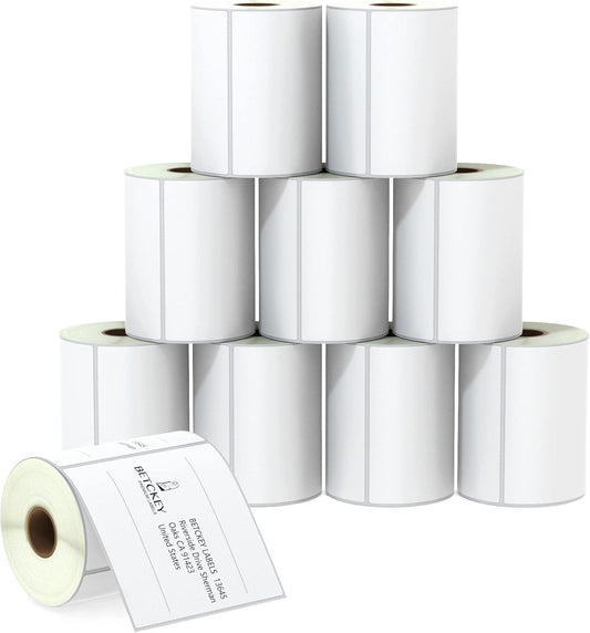 BETCKEY 4 in x 4 in Shipping Labels for Zebra & Rollo Printers