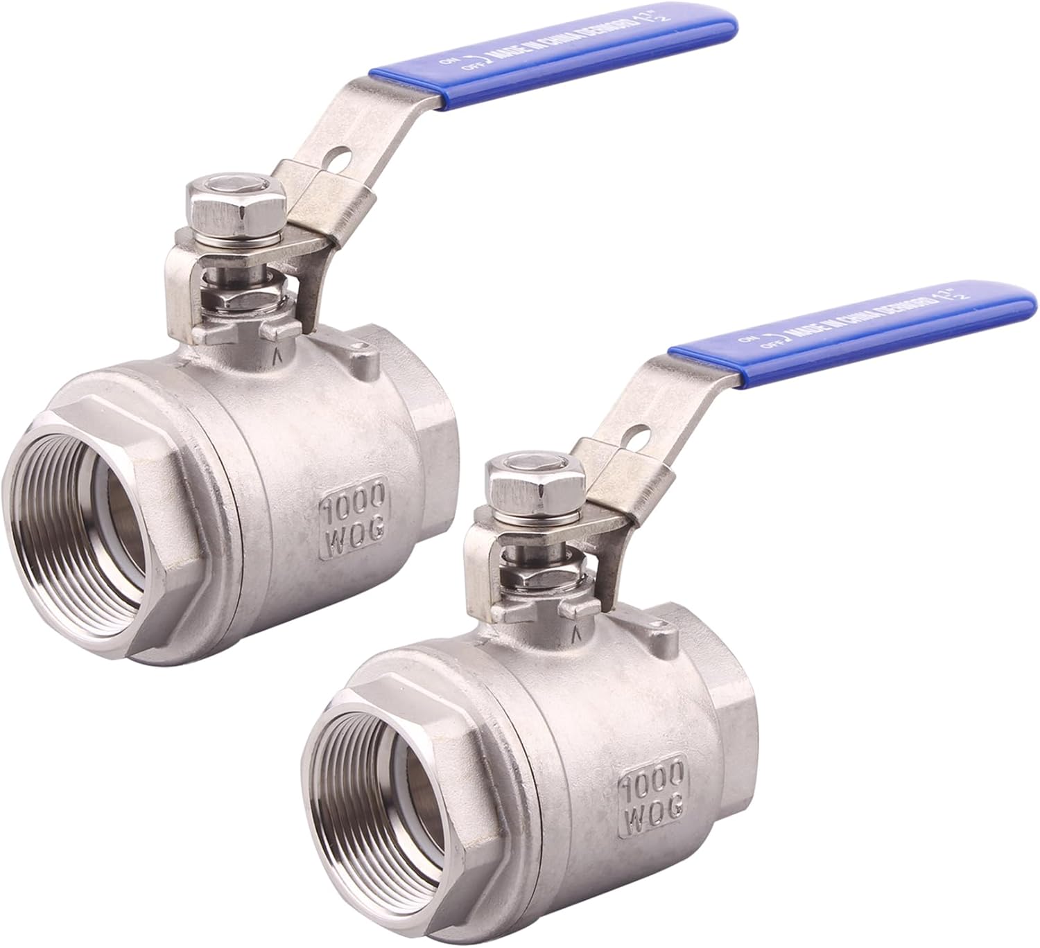DERNORD 2 Pack Stainless Steel Ball Valve with Locking Device