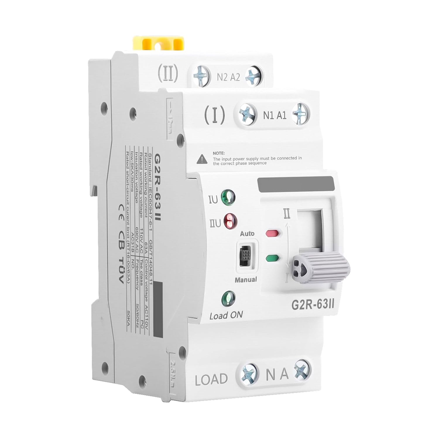 Mini ATS AC Automatic/Manual Transfer Switch for Reliable Power