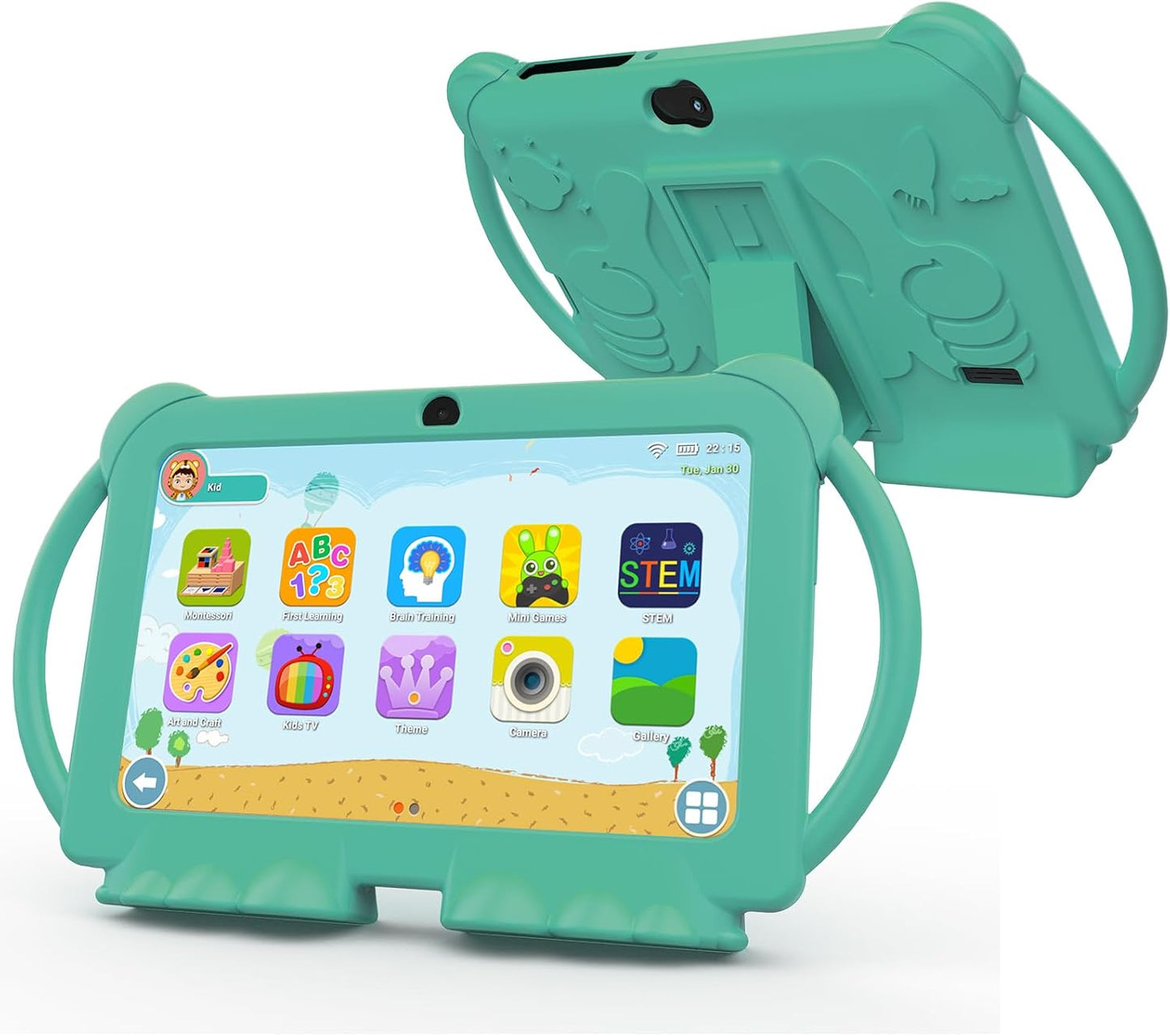 Kids Tablet 7 Inch with Parental Control and Dual Cameras