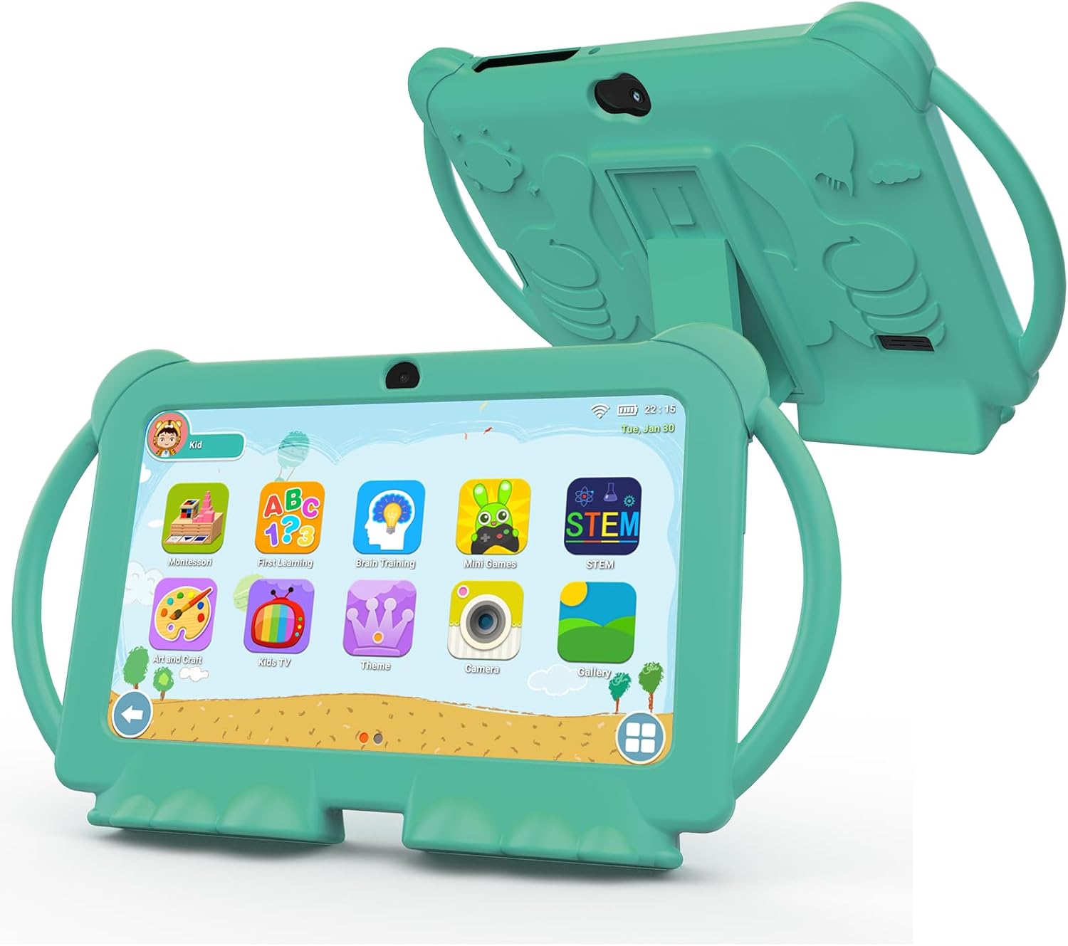Kids Tablet 7 Inch with Parental Control and Dual Cameras