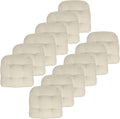 Patio Chair Cushions 19 in x 19 in - Thick Tufted Comfort