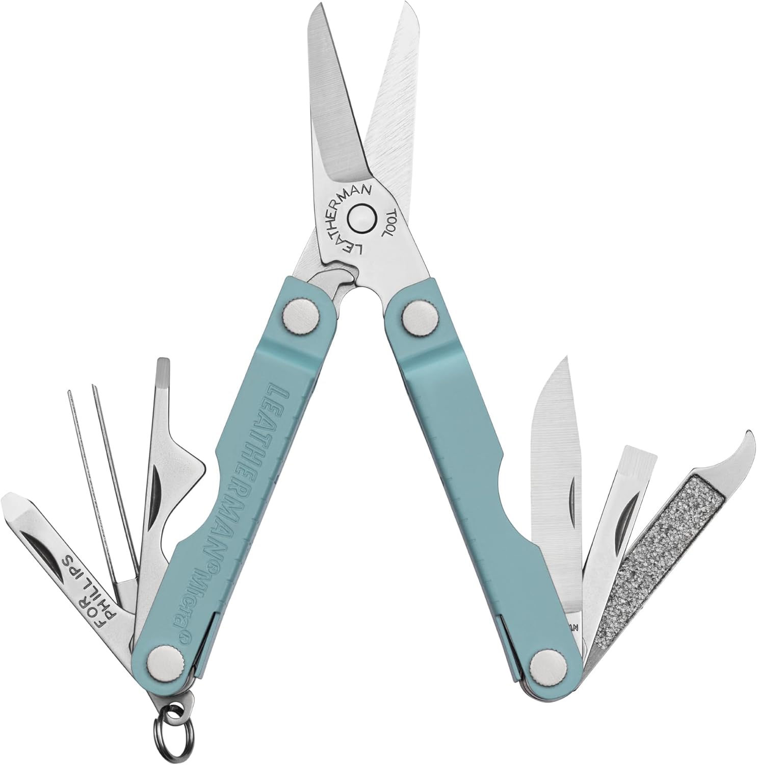 LEATHERMAN Micra Keychain Multi-tool for Everyday Carry and Grooming