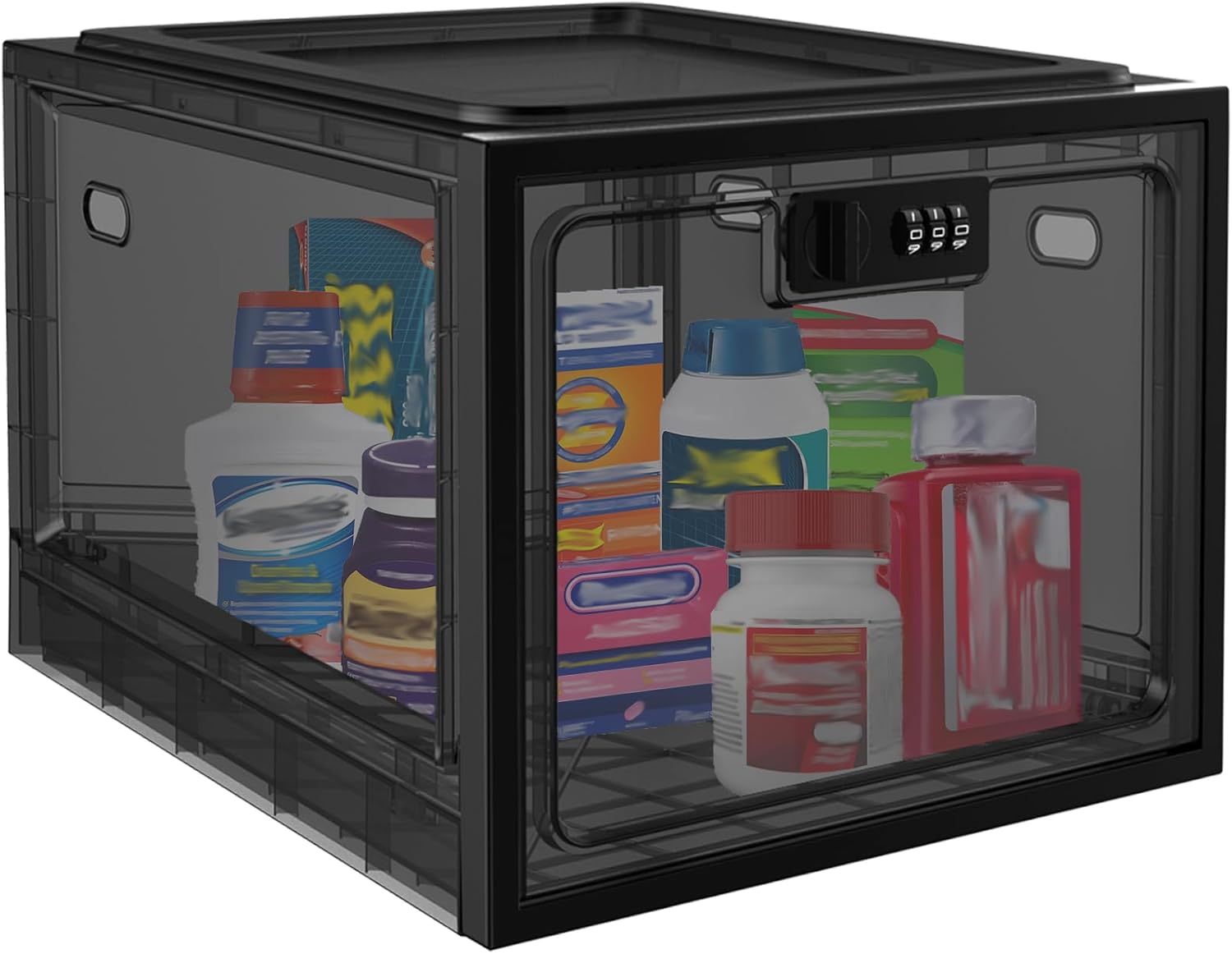 Large Medicine Lock Box for Safe Medication and Snacks Storage
