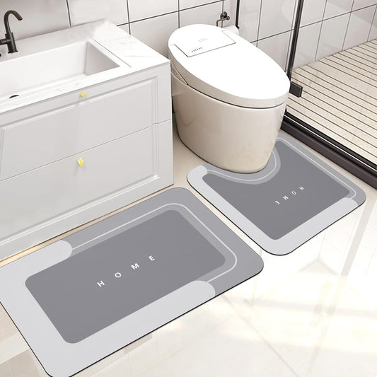 Super Absorbent Bath Mat Set for Quick Drying and Comfort