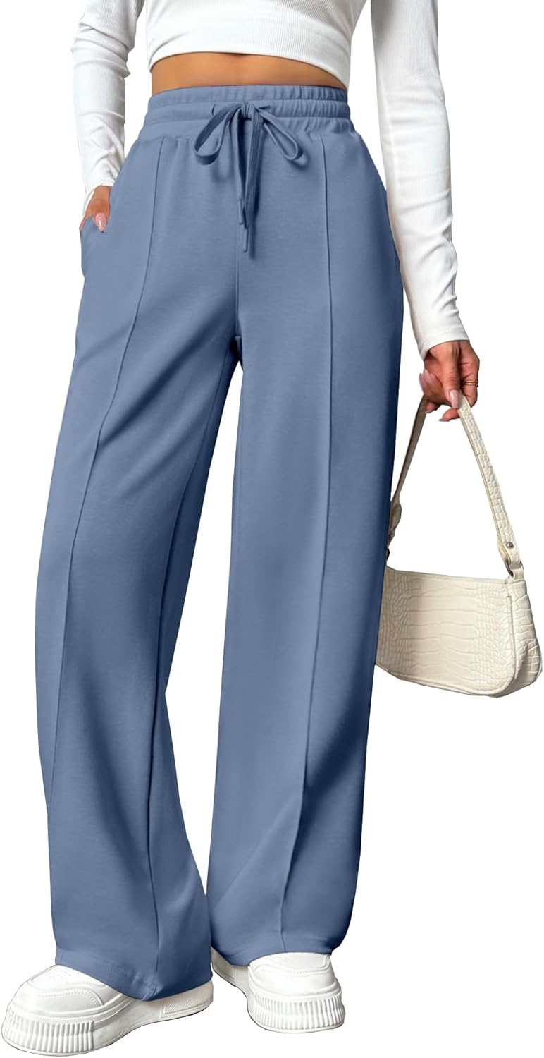 Wide Leg Sweatpants for Women: High Waisted Baggy Style