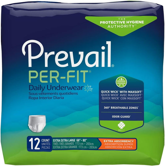 Prevail XXL Protective Underwear - 48 Count - Extra Absorbency