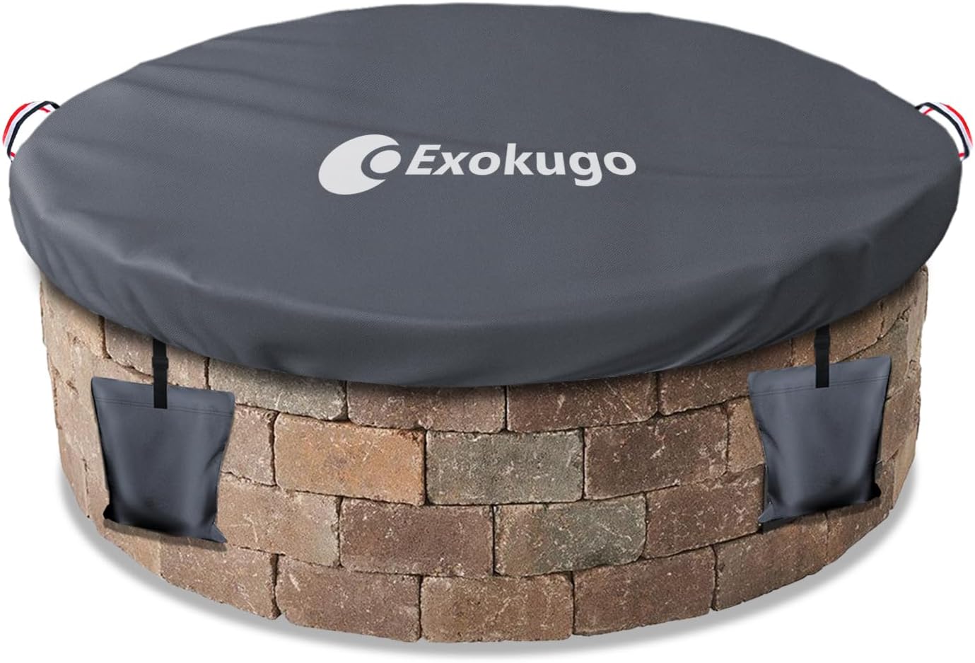 Outdoor Built in Stone Firepit Covers Round for 52-56 Inch