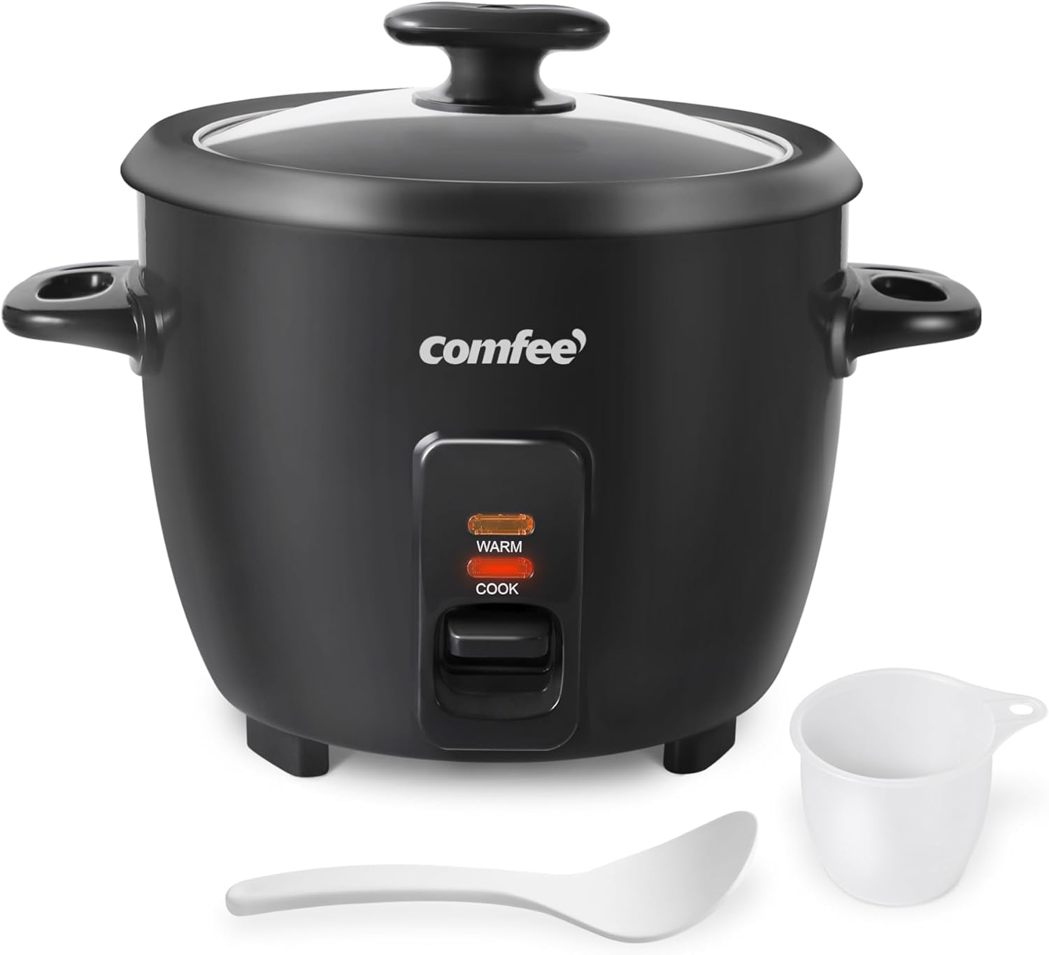 COMFEE' 6-Cup Rice Cooker: Non-Stick Bowl, One Touch - Perfect for Soups & Grains!