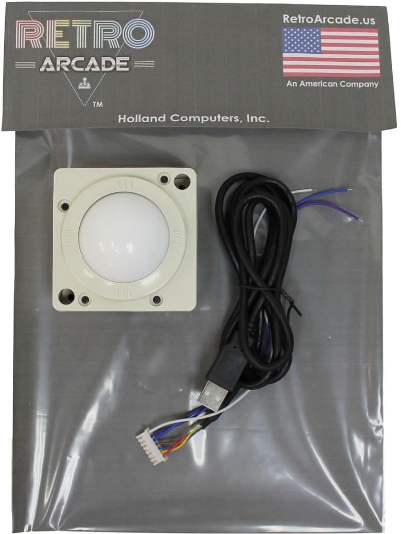 Track Ball 2 Inch Arcade Game Trackball for PC or MAC Gaming