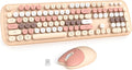 Wireless Keyboard and Mouse Combo for Windows - Retro Full-Sized Set