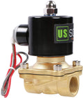 U.S. Solid 1/2ft Brass Electric Solenoid Valve 24VAC N.C. - Durable