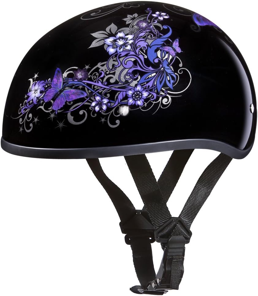 Daytona Half Skull Cap Motorcycle Helmet - DOT Approved Safety Gear