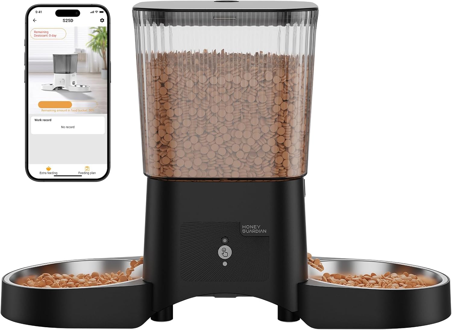 Automatic Cat Feeder with WiFi Control for Two Cats Feeding