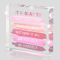 Pink Mental Health Inspirational Ornament