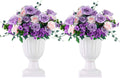 NUPTIO 2 Pcs Classic Urn Planter for Outdoor Garden Use