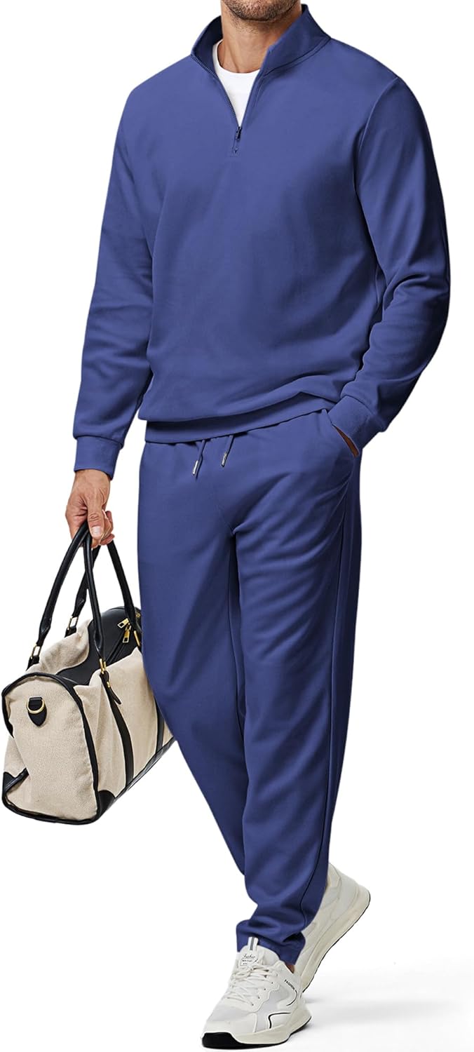 JMIERR 2025 Men Fall Tracksuit 2 Piece Set for Stylish Comfort